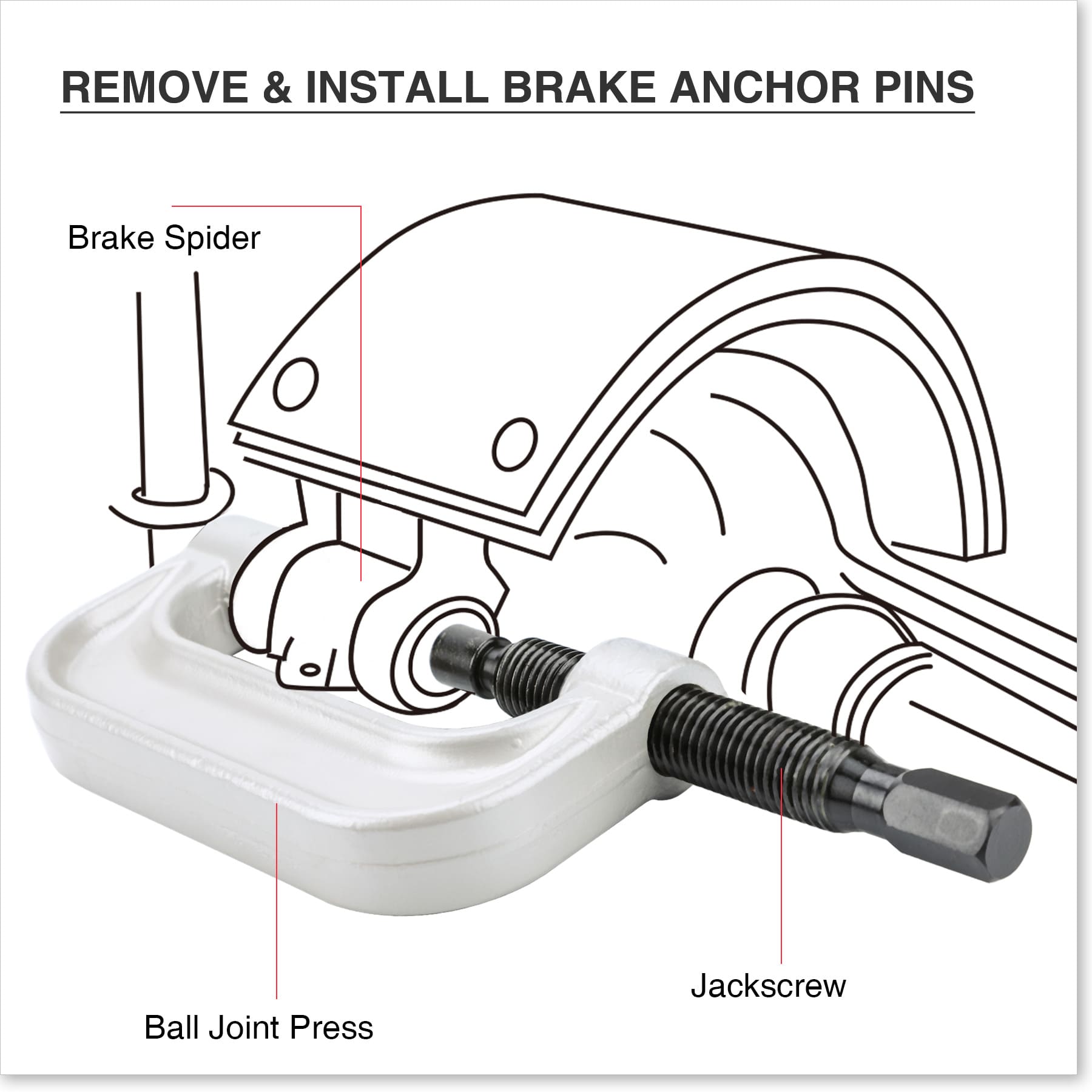 how to remove and install brake anchor pins